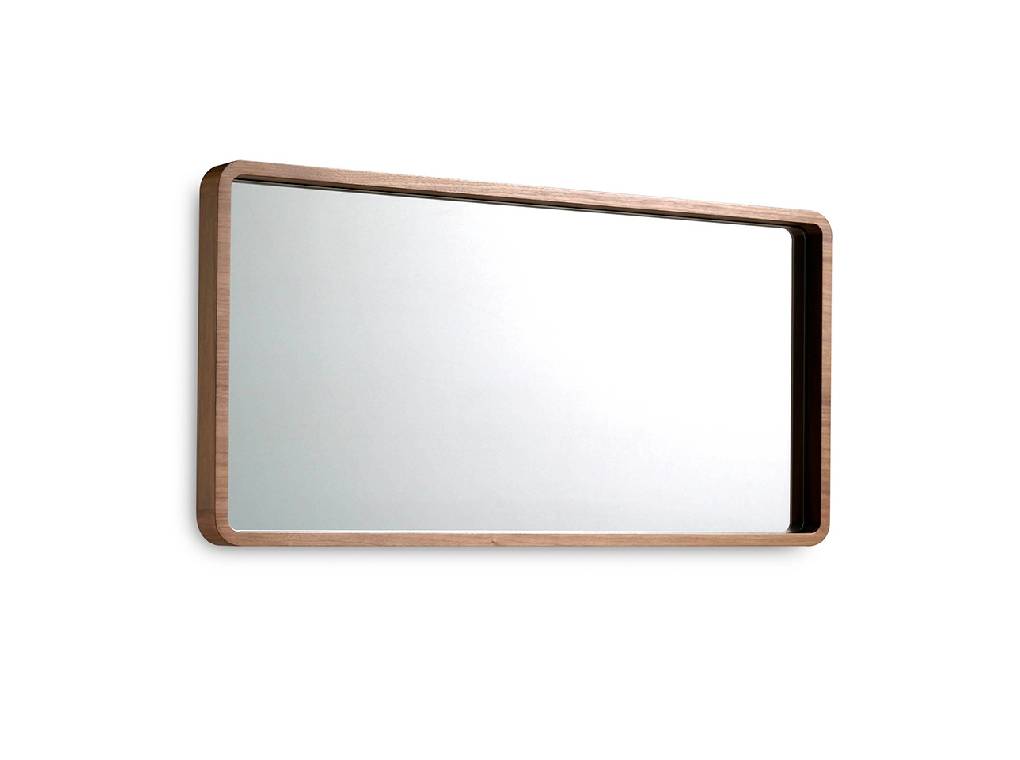 Walnut wood frame rectangular mirror Walnut wood frame rectangular mirror
