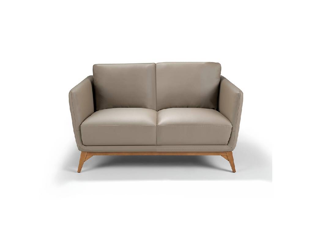 2-seat sofa upholstered in legs with walnut wood legs 2-seat sofa upholstered in legs with walnut wood legs