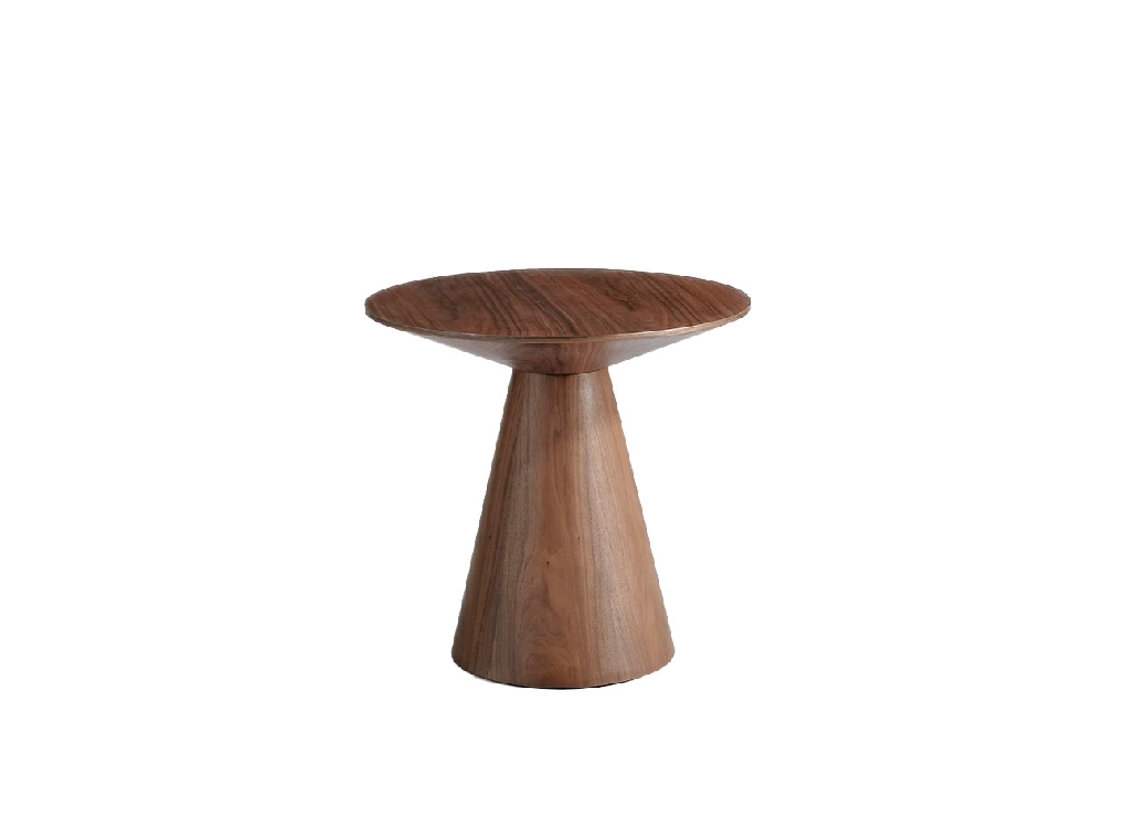 Walnut wood corner table