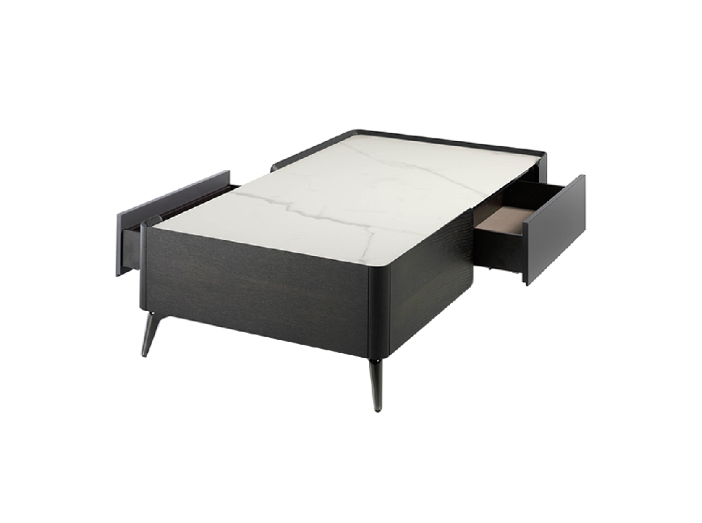 Wenge wood coffee table and porcelain marble Wenge wood coffee table and porcelain marble