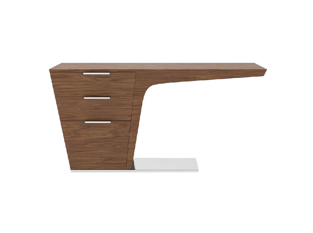 Walnut wood office desk