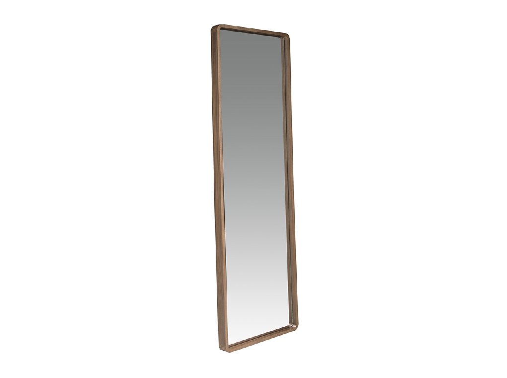Walnut wood frame standing mirror