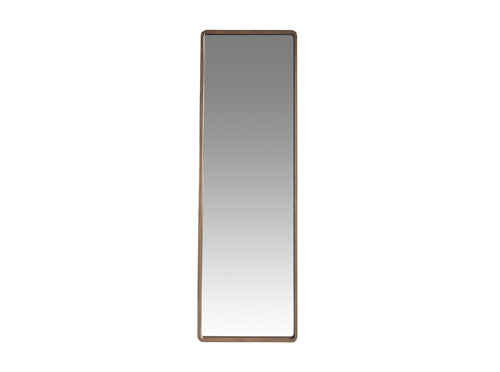 Walnut wood frame standing mirror