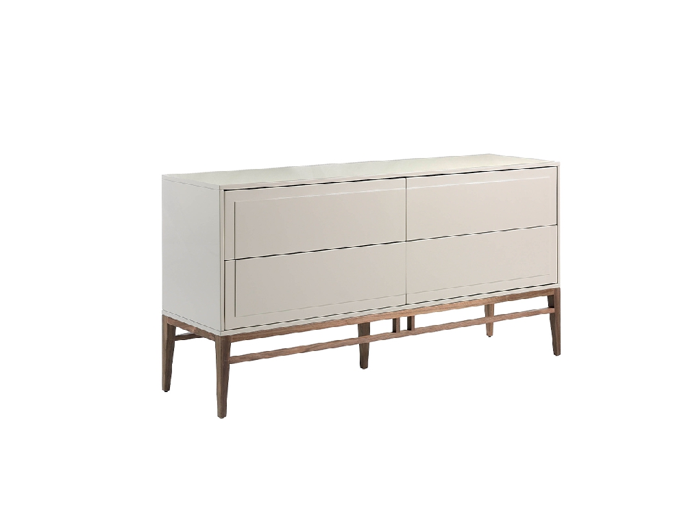 Niebla Holz Sideboard und Walnussholz Beine