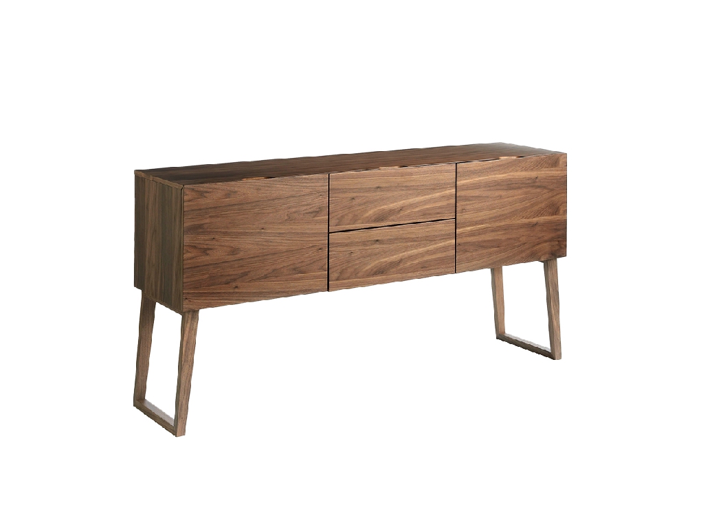 Walnut wood sideboard