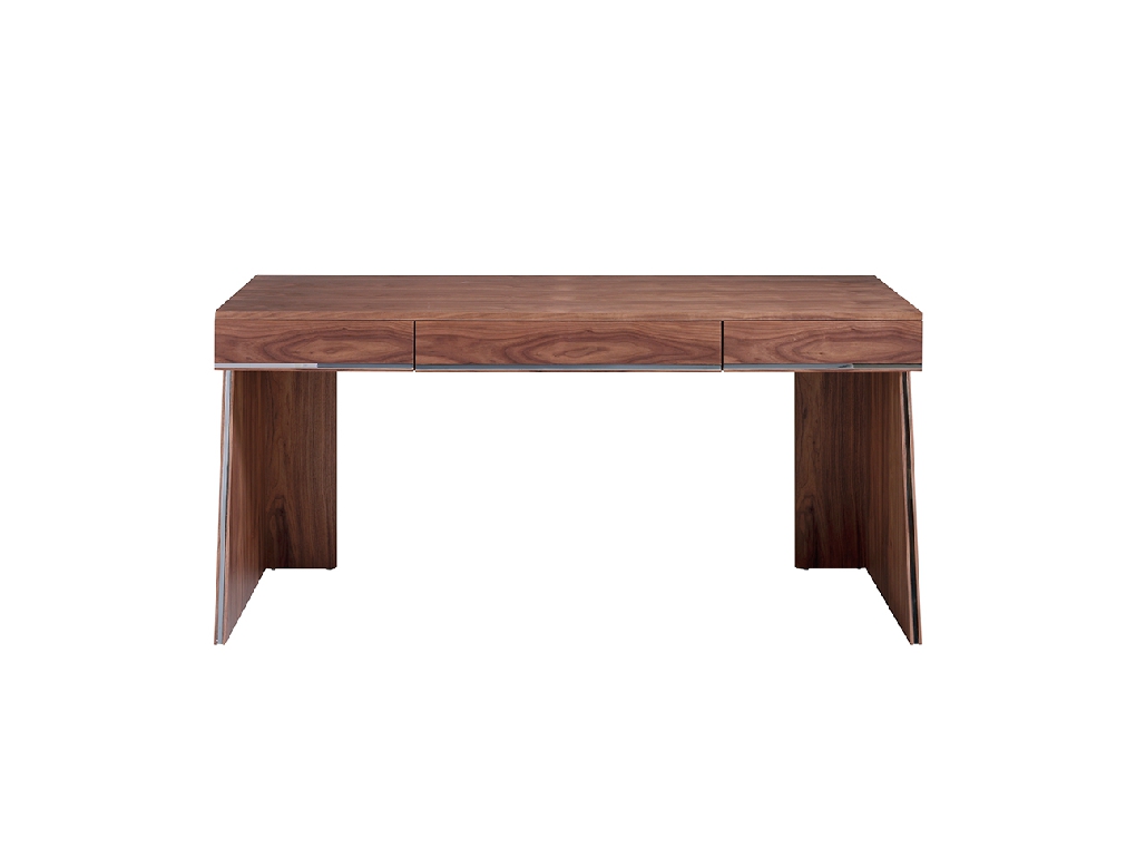 Office desk in walnut wood Office desk in walnut wood