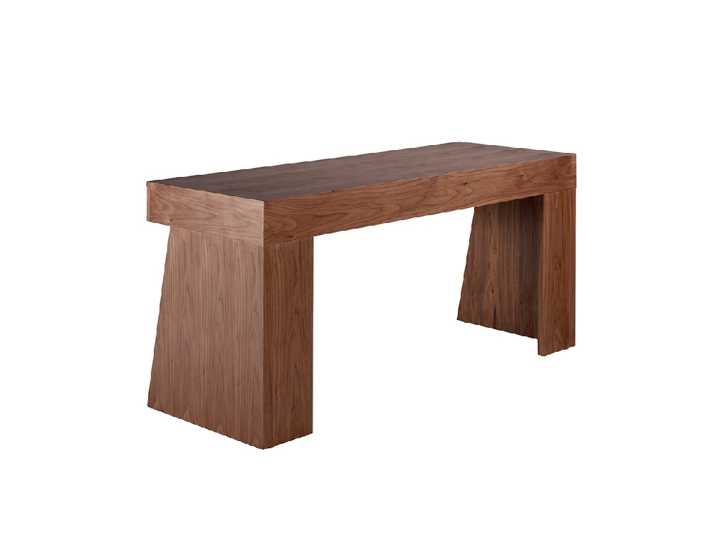 Office desk in walnut wood Office desk in walnut wood