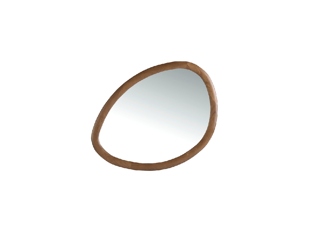 Organic walnut wall mirror