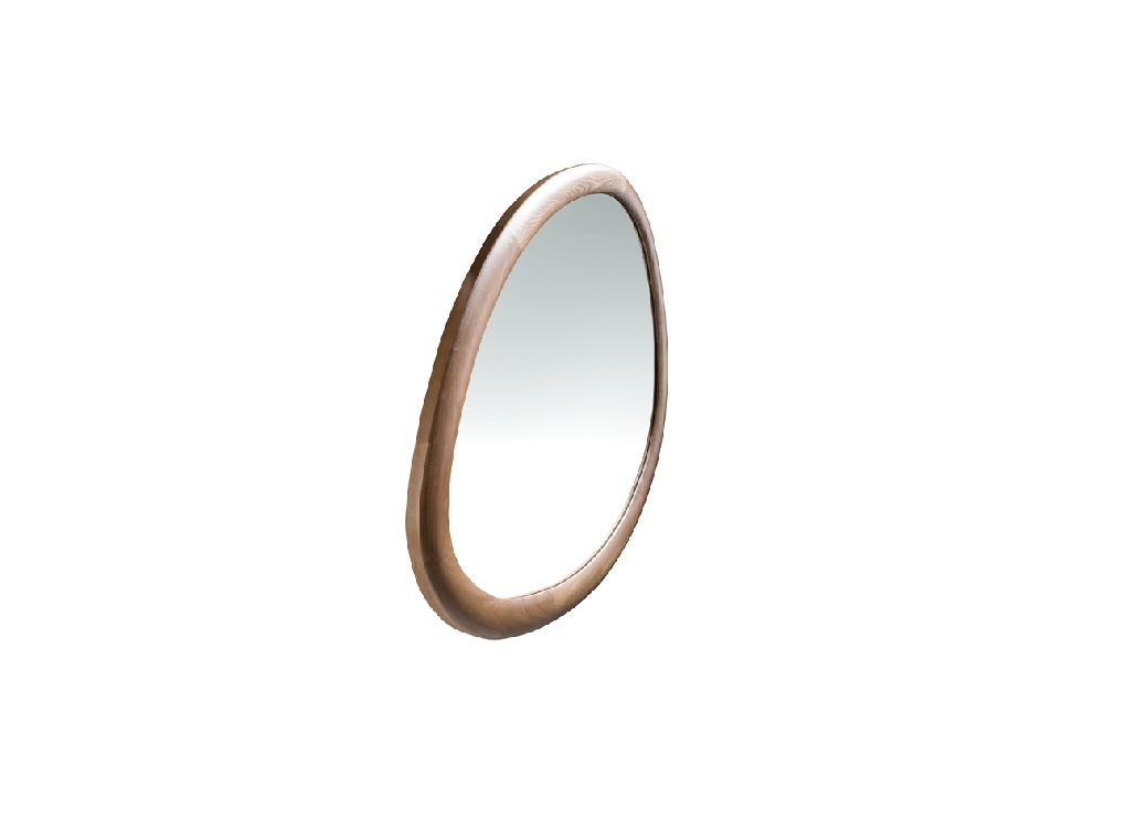 Organic walnut wall mirror