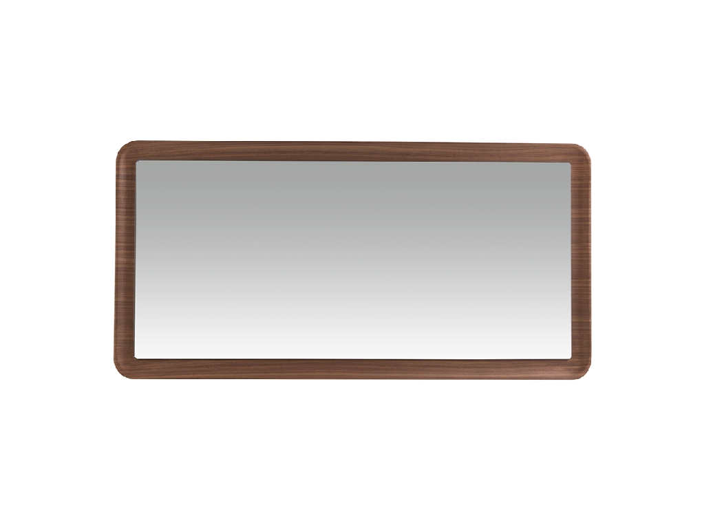 Miroir mural rectangulaire noyer