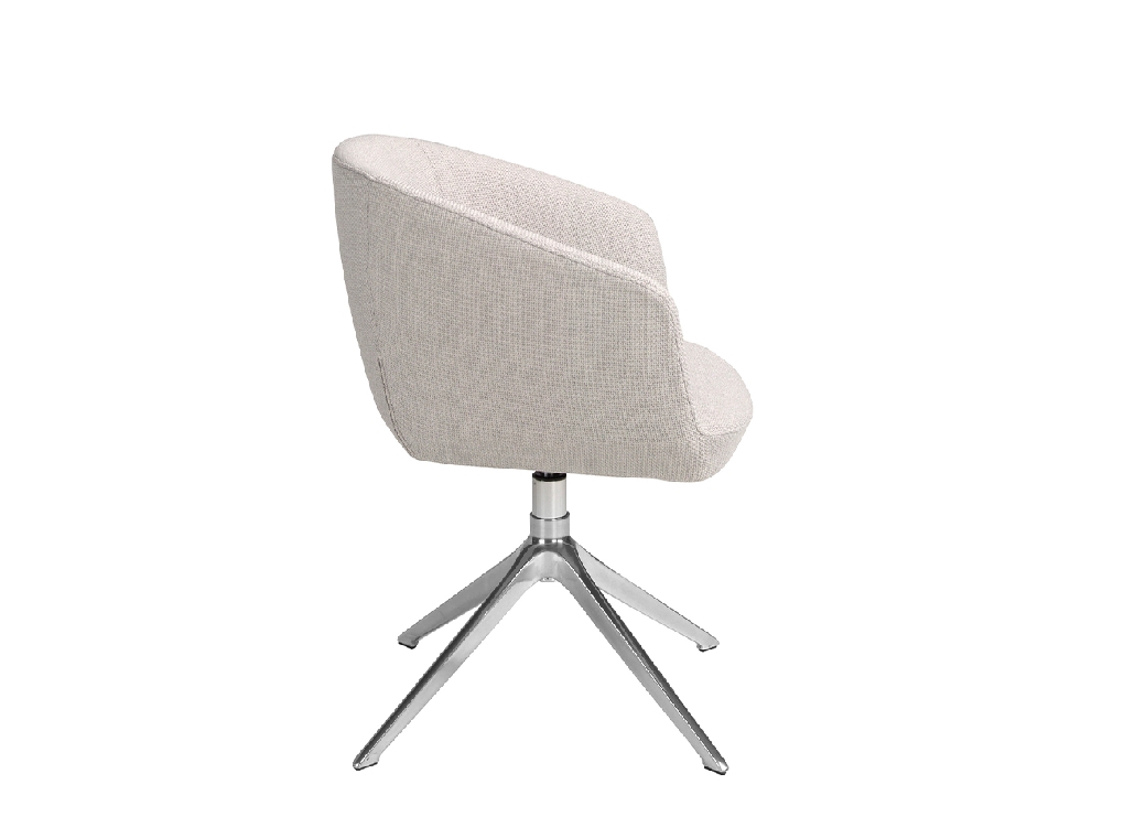 Light grey fabric swivel chair