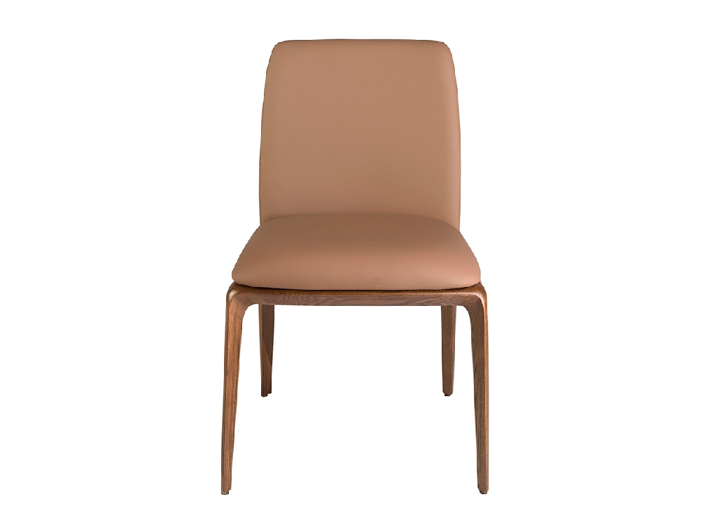 Brown eco-leather chair