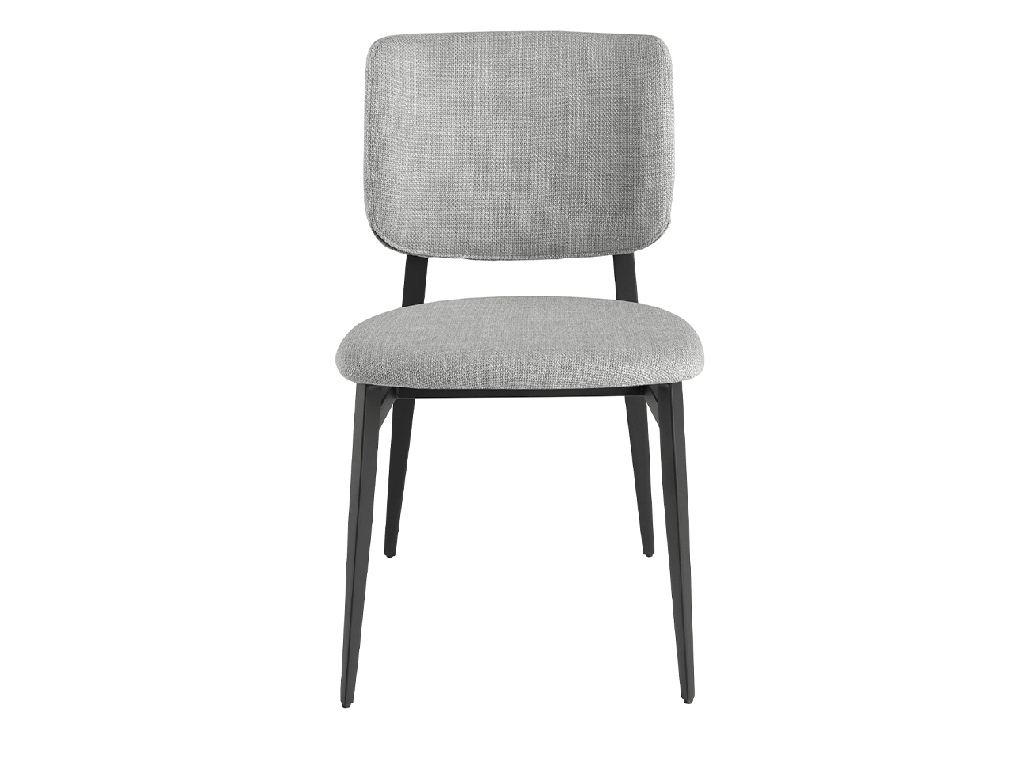 Светло-серый стул из ткани