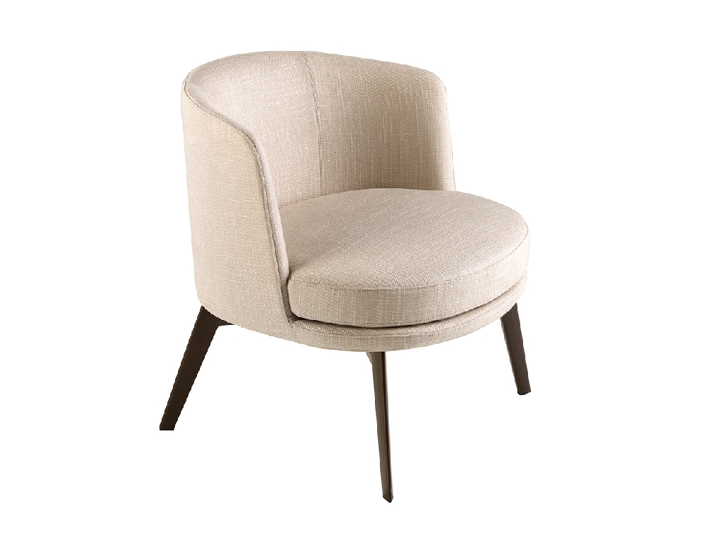 Cream fabric armchair