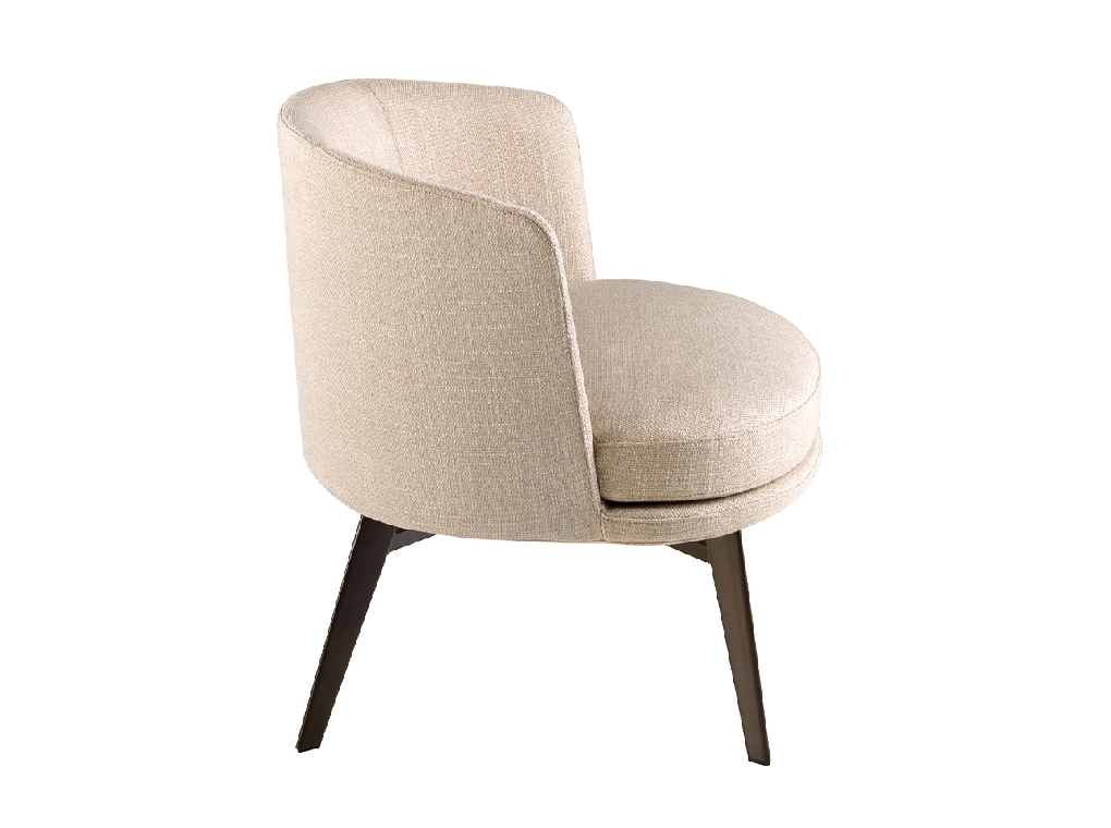 Cream fabric armchair