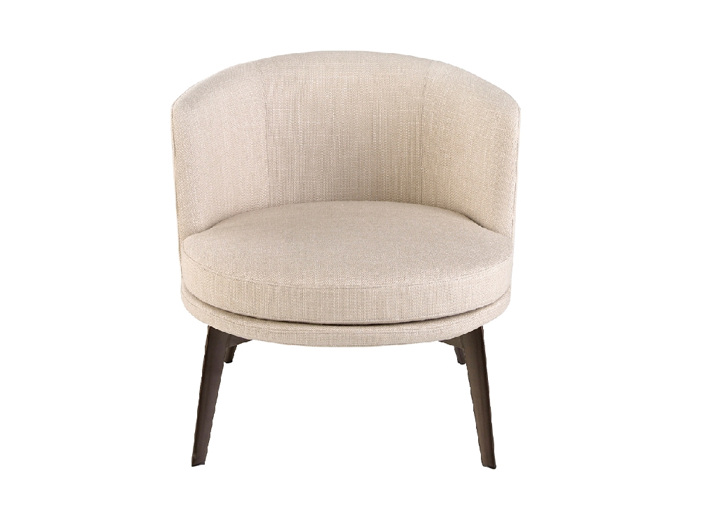 Cream fabric armchair