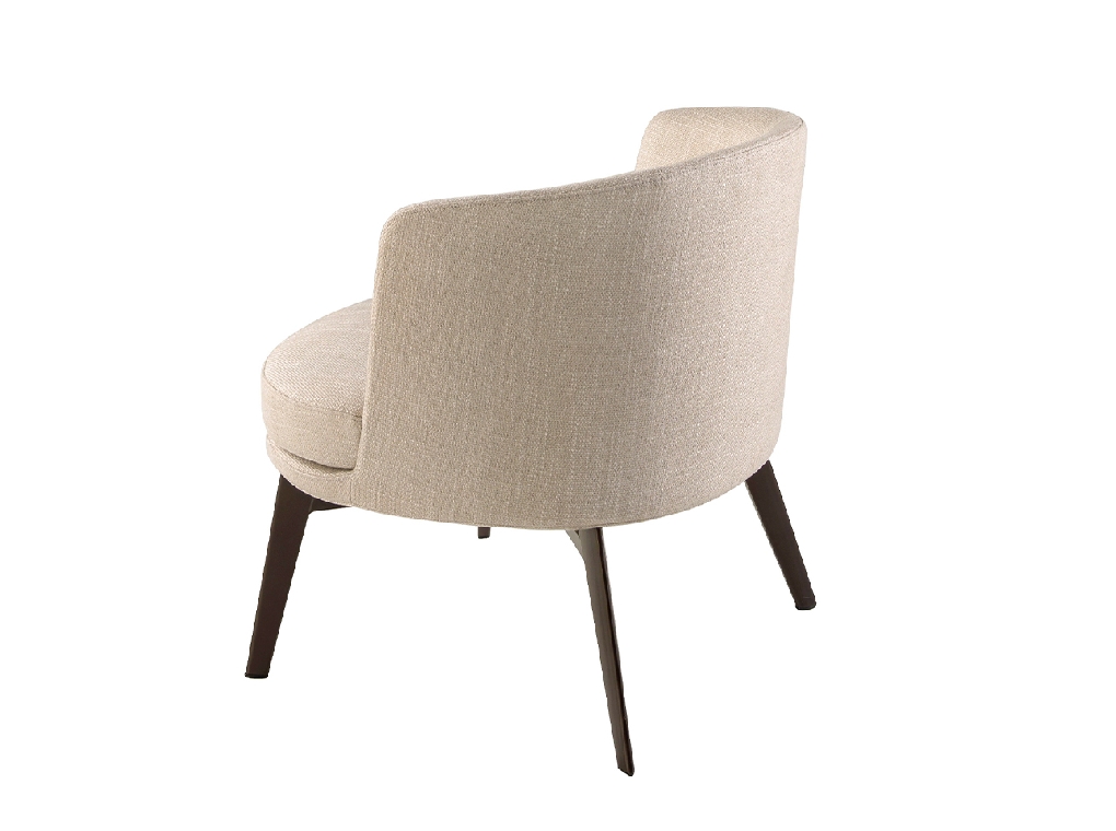 Fauteuil en tissu crème