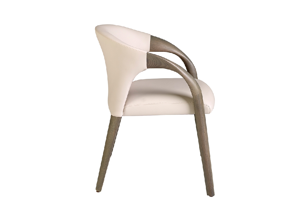 Cream leatherette chair