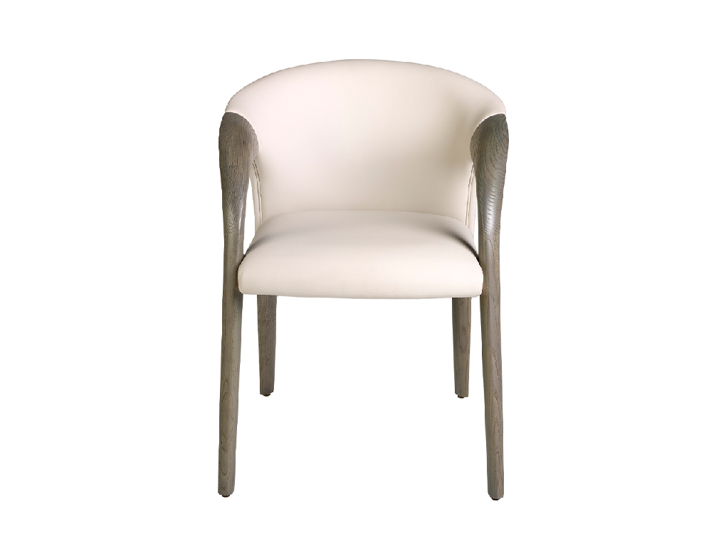 Cream leatherette chair