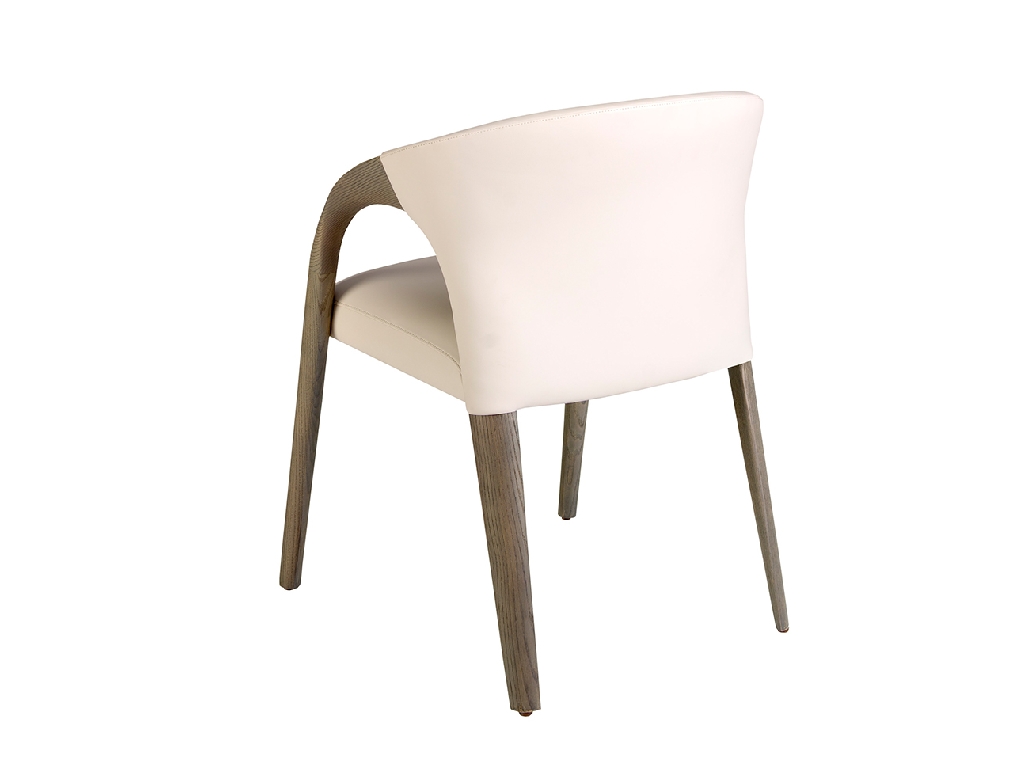 Cream leatherette chair