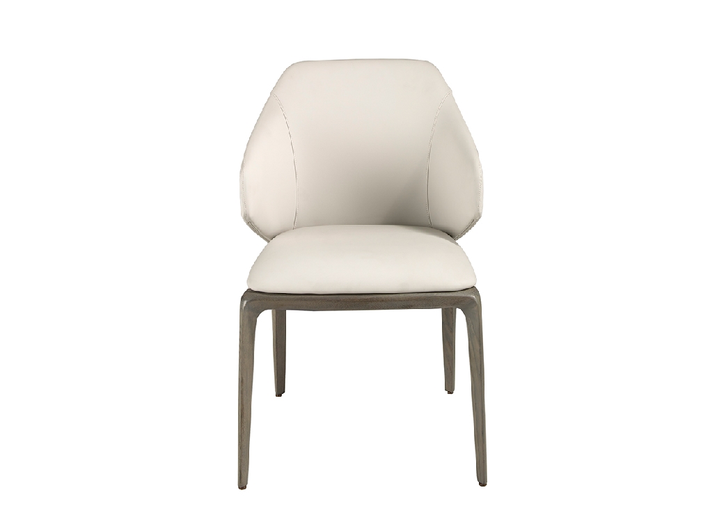 Cream leatherette chair