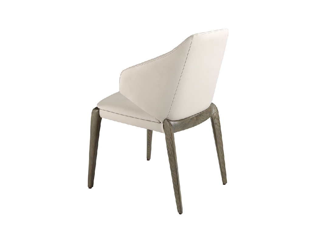 Cream leatherette chair