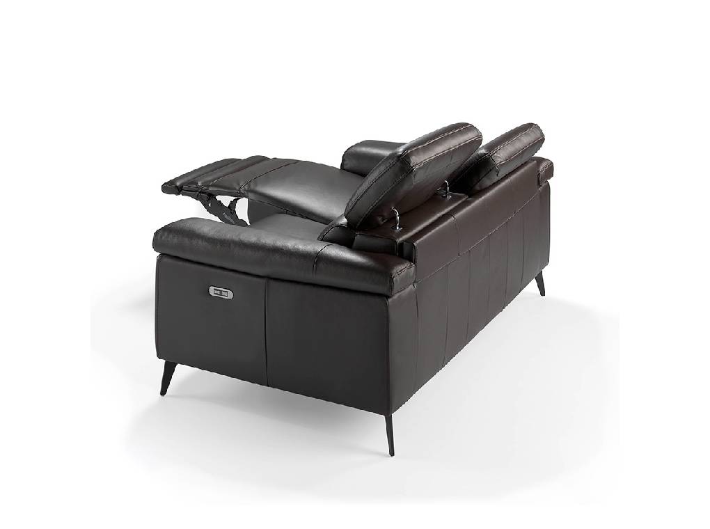 2 seater upholstered leather sofa with relax mechanisms 2 seater upholstered leather sofa with relax mechanisms