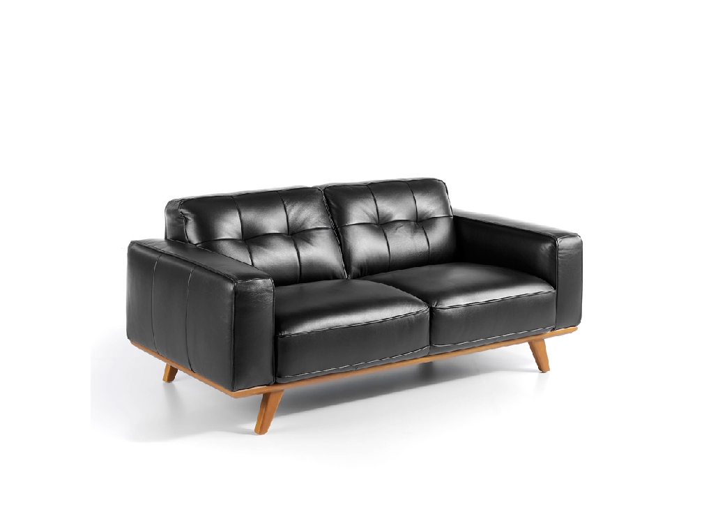 2-seater sofa upholstered in tufted leather 2-seater sofa upholstered in tufted leather