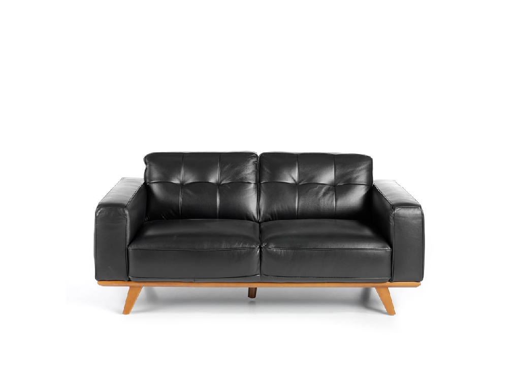 2-seater sofa upholstered in tufted leather 2-seater sofa upholstered in tufted leather