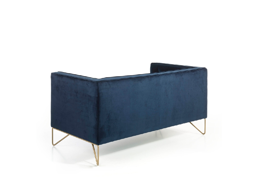2 Seat Sofa With Stainless Steel Legs Chromed In Gold Angel Cerdá S L 2 Seat Sofa With Stainless Steel Legs, Sofa With Legs