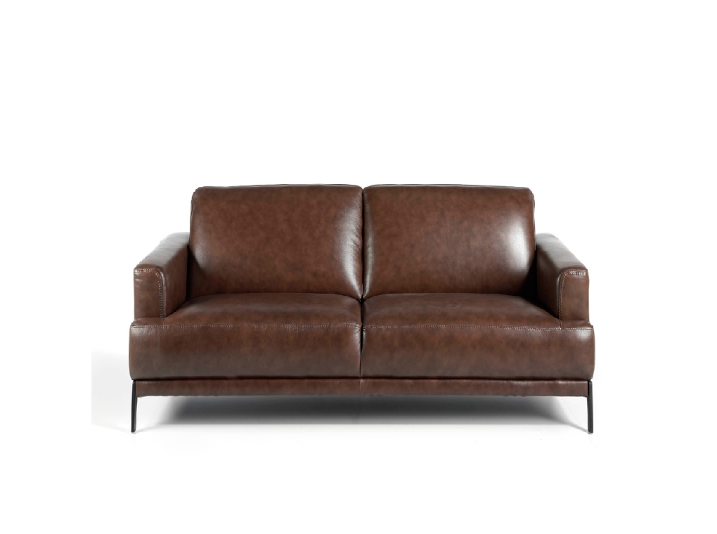 2 seat sofa upholstered in 2mm thick leather 2 seat sofa upholstered in 2mm thick leather