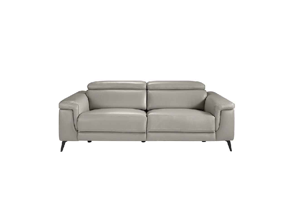 3 seater leather upholstered sofa with relax mechanisms