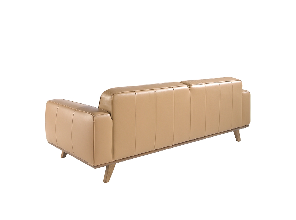 3 seater sofa upholstered in capitonné leather