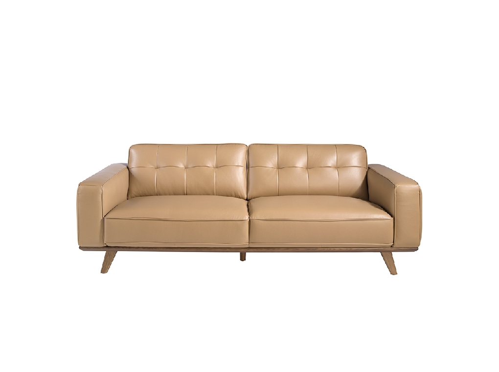 3 seater sofa upholstered in capitonné leather