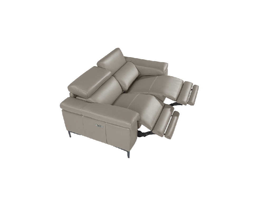 2-Sitzer-Sofa mit Lederpolsterung und Relax-Mechanismus