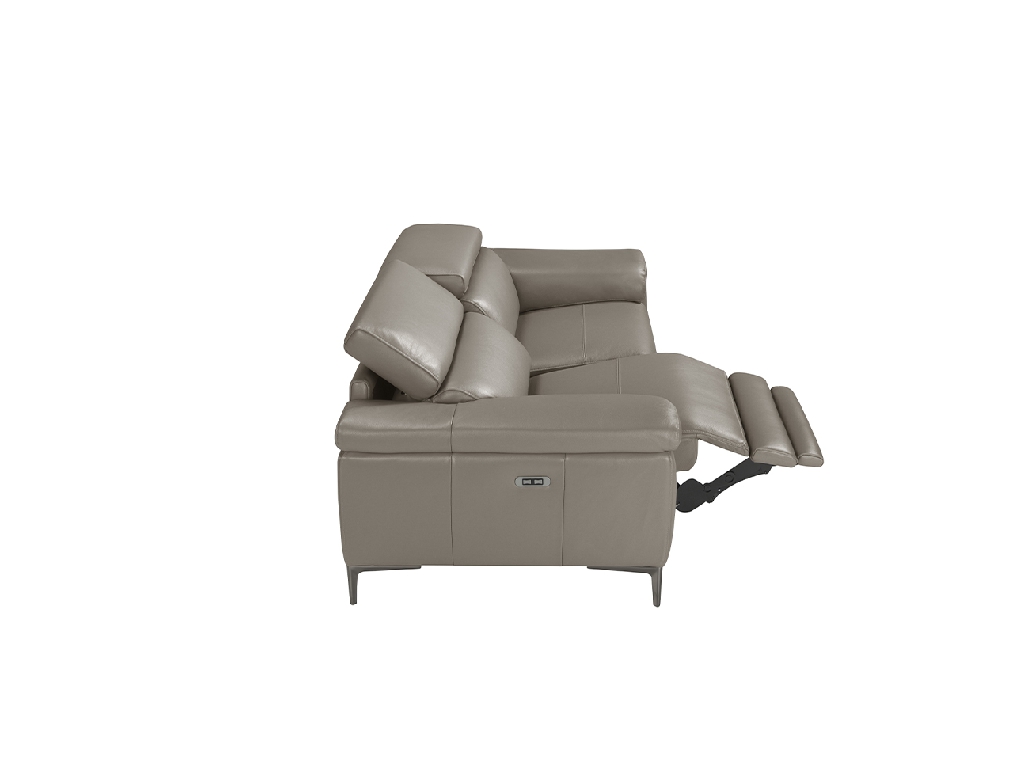 3-Sitzer-Sofa mit Lederbezug und Relax-Mechanismus