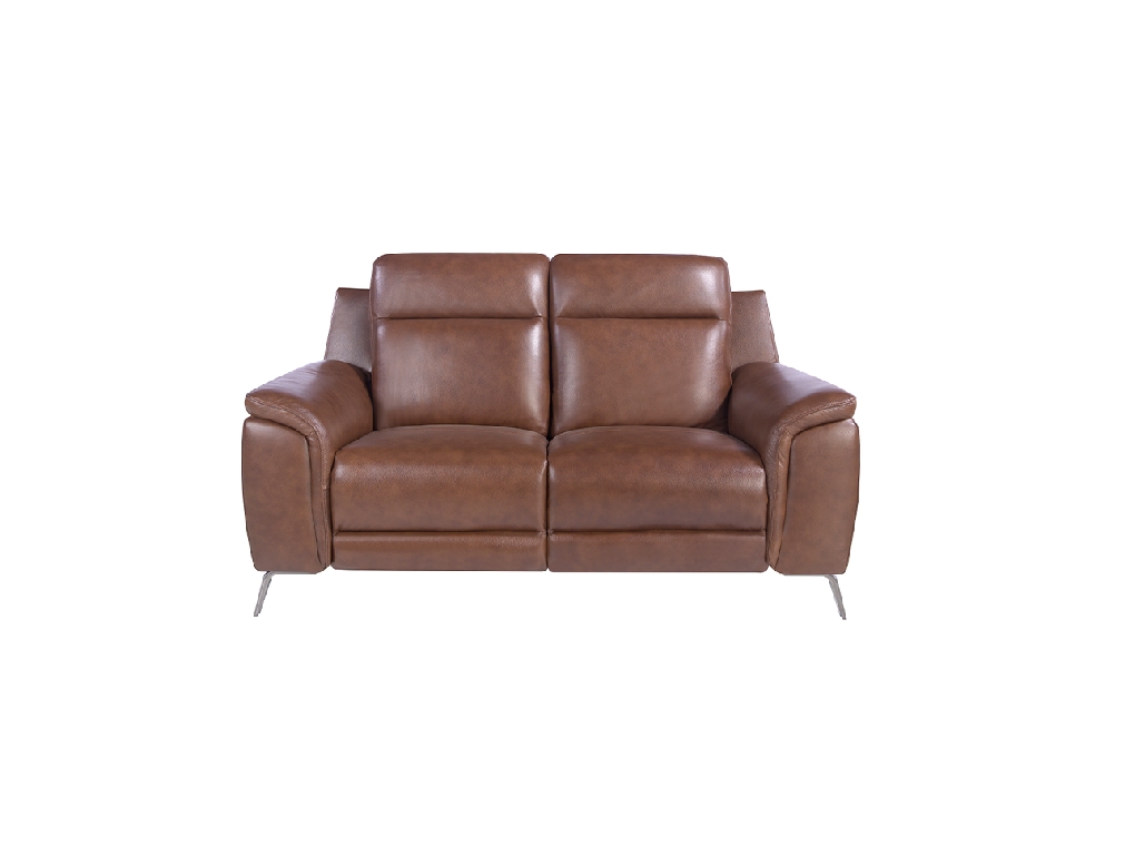 2-Sitzer-Sofa mit Lederbezug und elektrischem Relax-Mechanismus