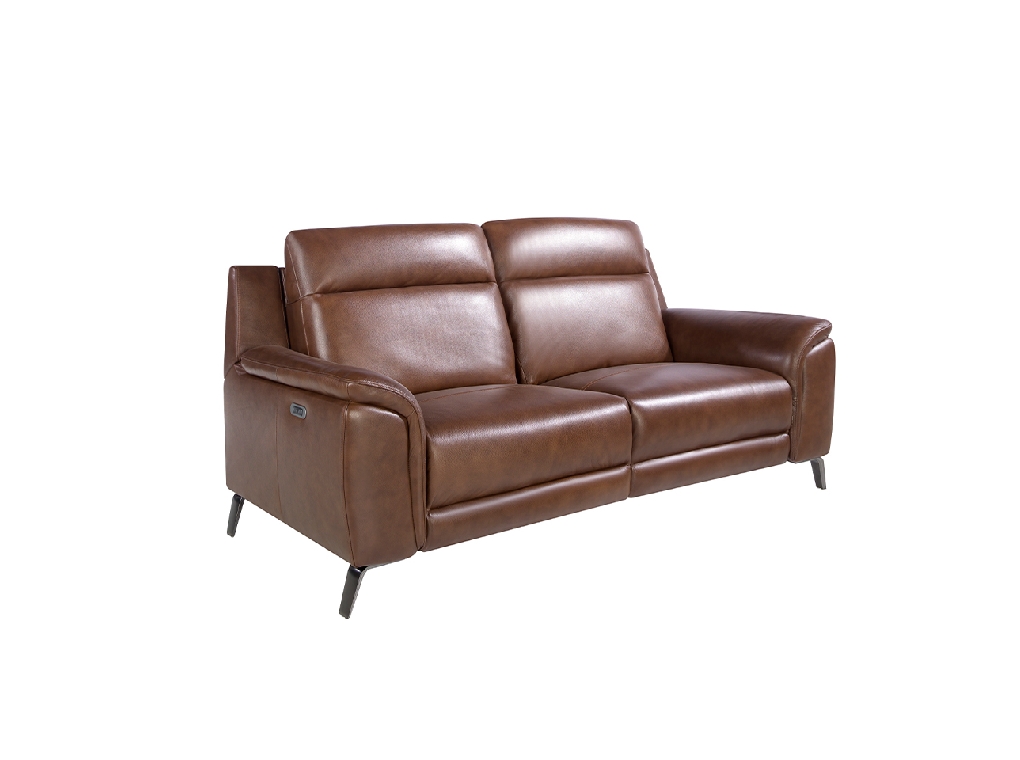 3-Sitzer-Sofa mit Lederbezug und elektrischem Relax-Mechanismus