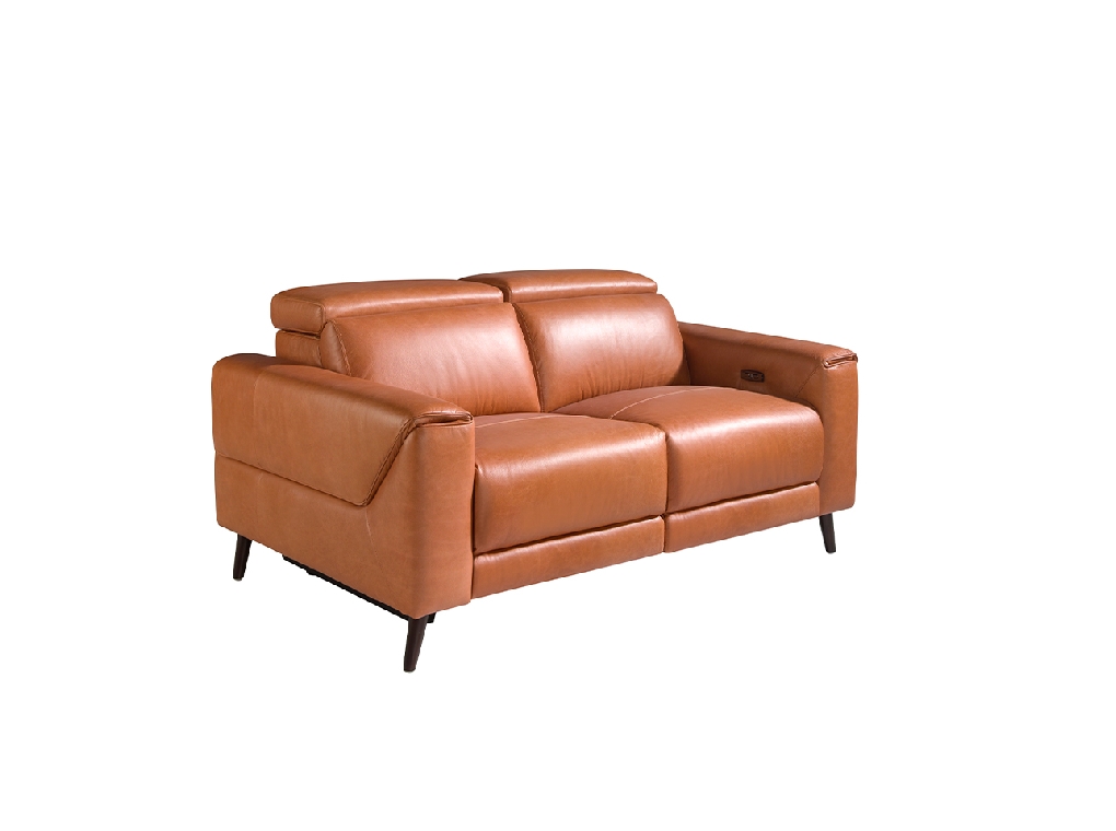 2-Sitzer Ledersofa mit Relax