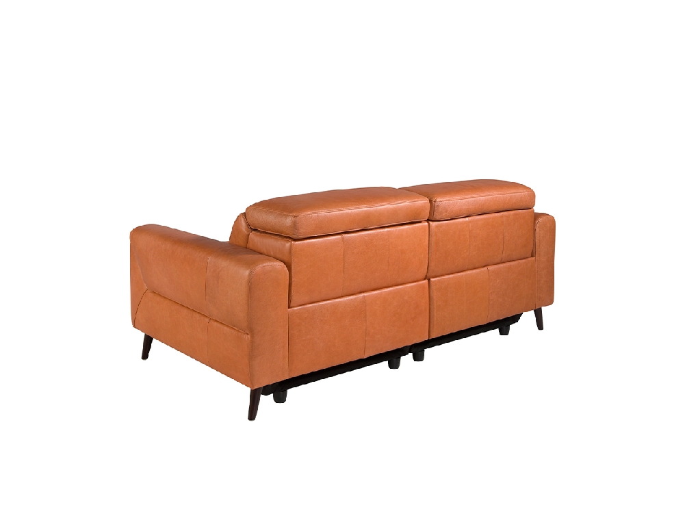 3-Sitzer Ledersofa mit Relax