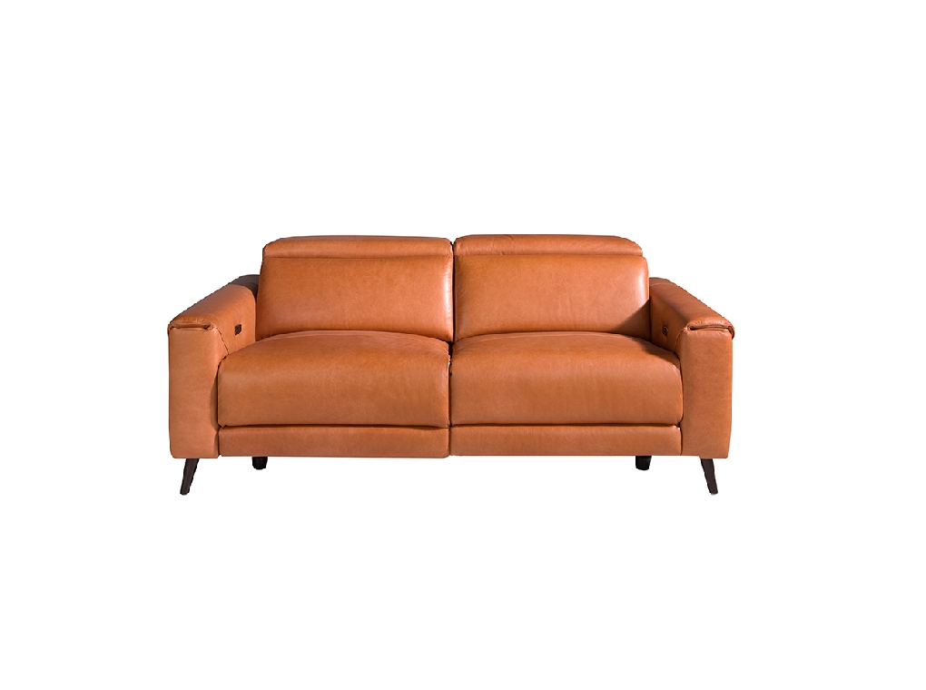 3-Sitzer Ledersofa mit Relax