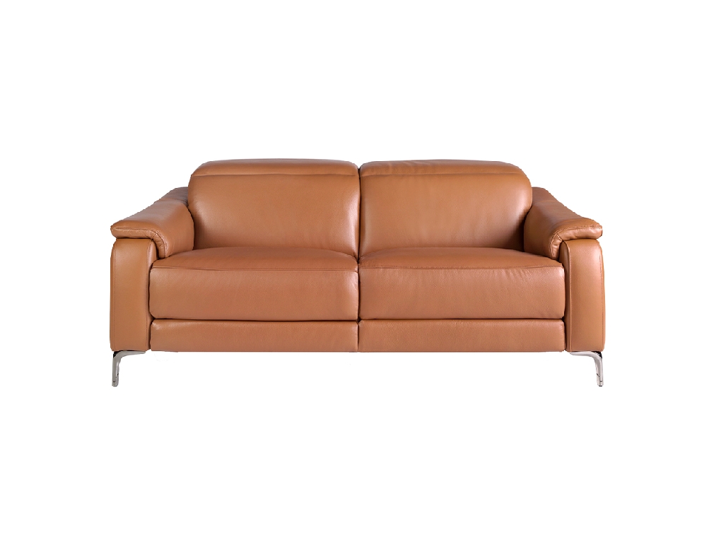 3 seater relax sofa in brown leather