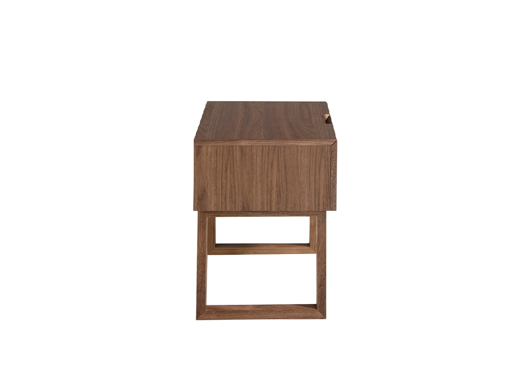 Walnut wood nightstand