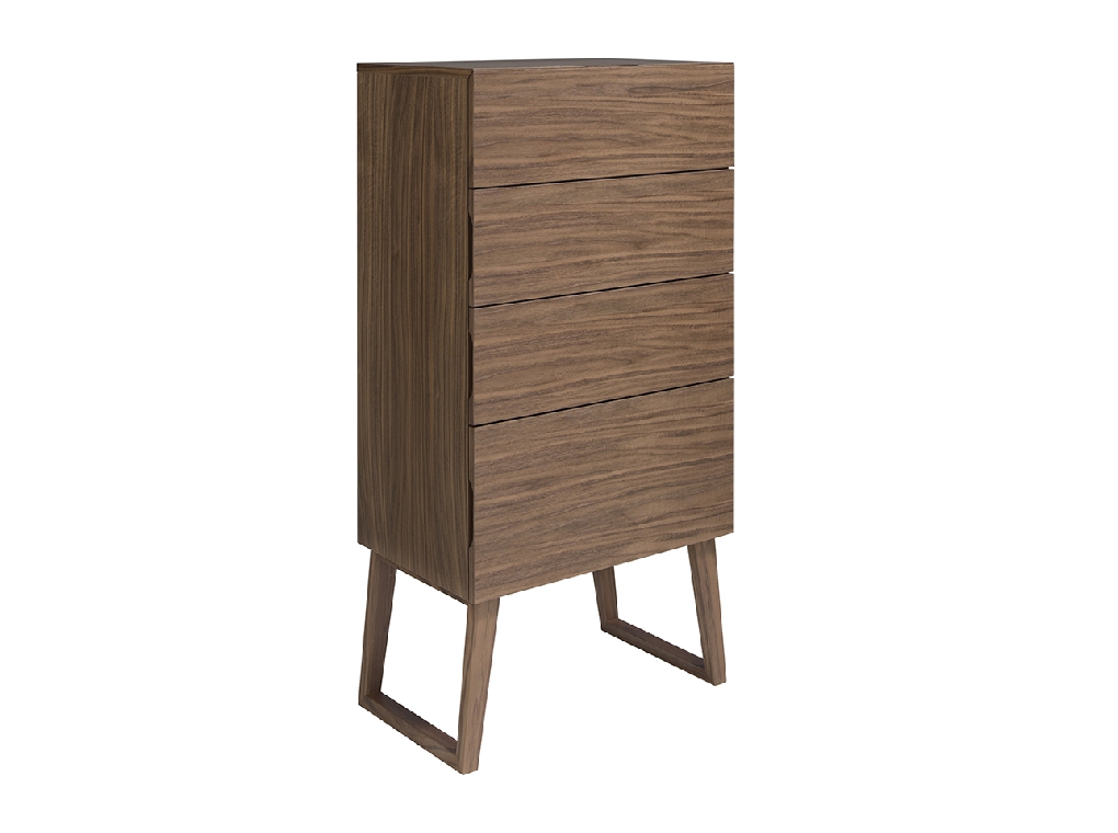 Chiffonnier en bois de noyer