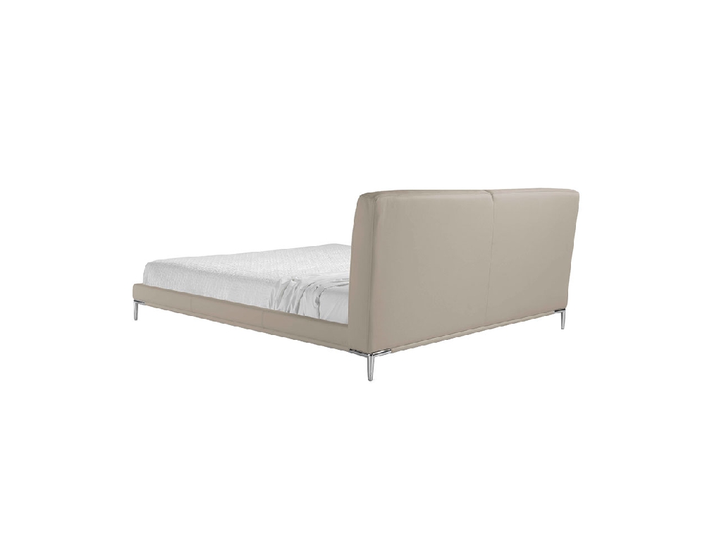 Upholstered bed with stainless steel legs Upholstered bed with stainless steel legs