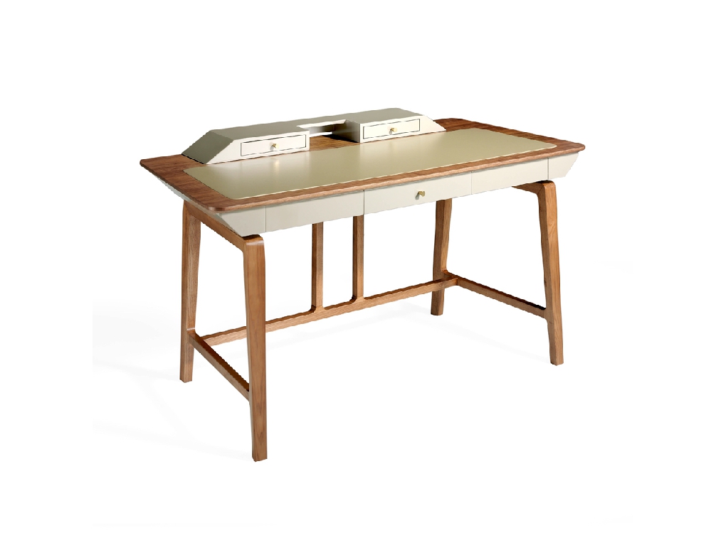 Solid wood walnut veneer desk Solid wood walnut veneer desk