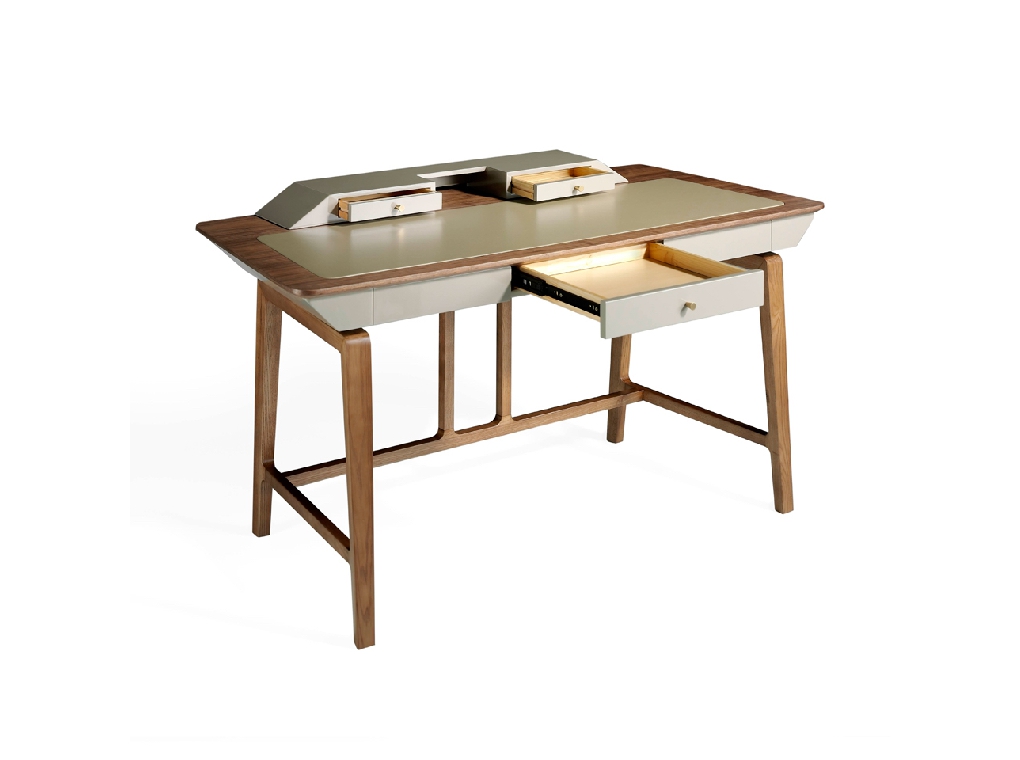 Solid wood walnut veneer desk Solid wood walnut veneer desk
