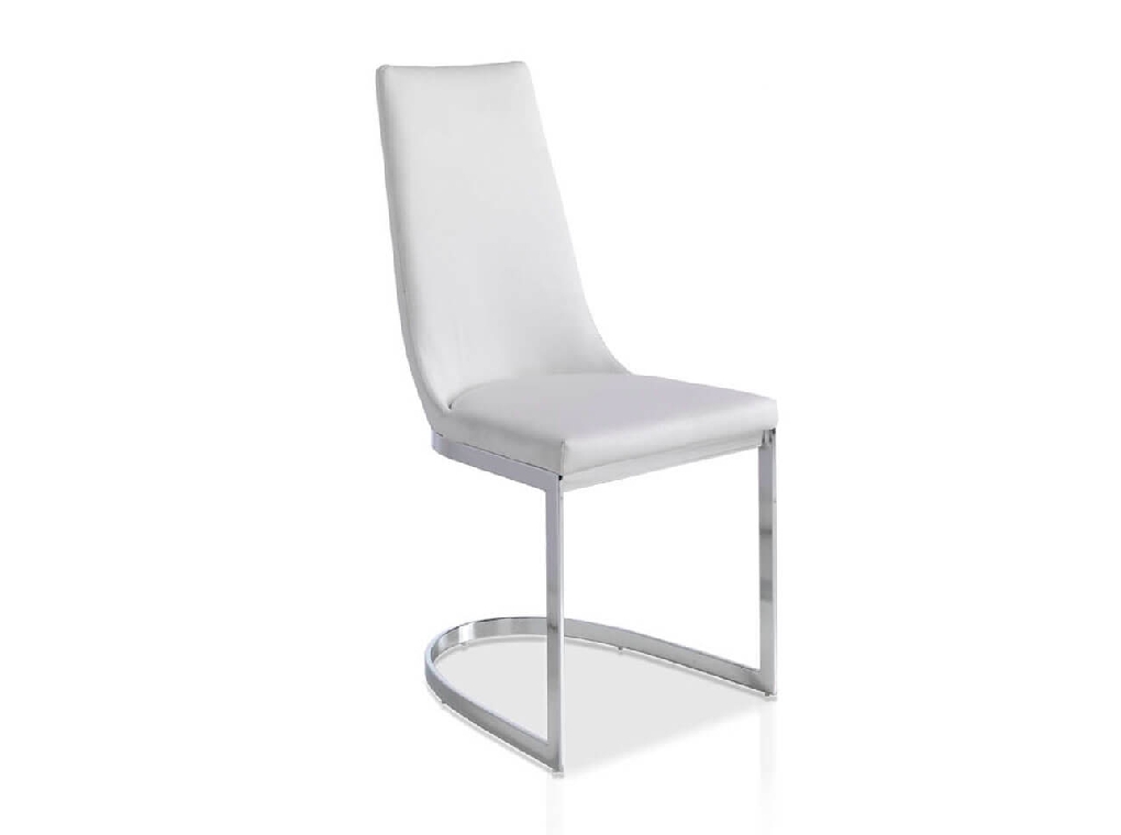 Upholstered chair with stainless steel frame. Upholstered chair with stainless steel frame.
