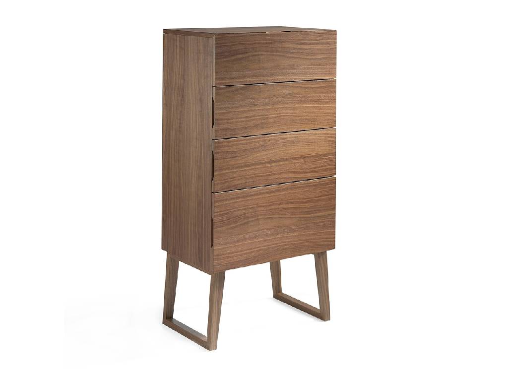 Chest of drawers Walnut wood with drawers Chest of drawers Walnut wood with drawers