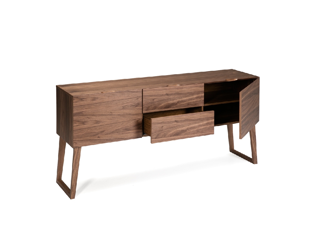 Walnut wood sideboard